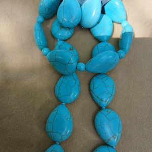 Turquoise Bracelet,Earring,Necklace Set