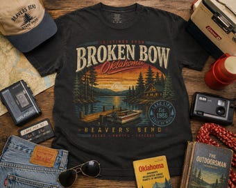 Broken Bow Oklahoma Shirt, Beavers Bend Tee, Vintage Lake Shirt, Retro Oklahoma Vacation Tee, Cabin Trip Shirt, Nature Graphic Tee