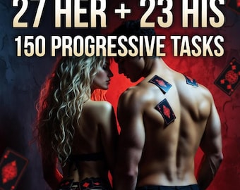Sexy Gift for Couples 50 Kink Discovery Cards, BDSM Adult Game, Submissive Dominant Tasks, Naughty Printable Gift Instant Download