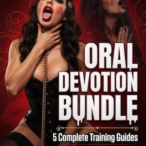 May include: A promotional image with the text "ORAL DEVOTION BUNDLE" and "650+ TASKS". The image features two women and the text "5 Complete Training Guides" with the topics listed below. The price is also listed.