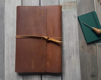 Custom Leather Photo Album: Wedding, Anniversary, Memory Scrapbook
