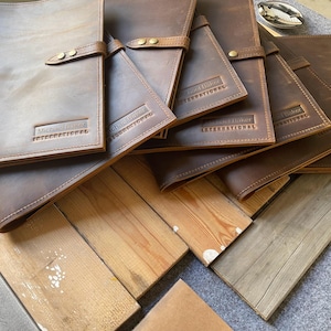 Personalized Leather Portfolio Organizer: Custom Corporate Employee Gift