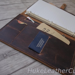 Logo Engraved Leather Portfolio Binder: Corporate Gift for Clients & Employees