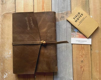Gepersonaliseerde leren fotoalbum: bruiloft, jubileum, plakboek herinneringen
