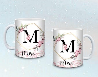Floral alphabet for sublimation