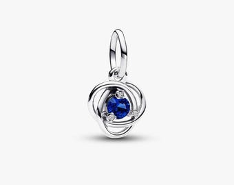September Birthstone Eternity Circle Pandora Dangle Charm ALE S925 Sterling Silver
