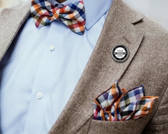Aangepaste fotobadge, ronde logopin, gepersonaliseerde naamknop, accessoire van aluminiumlegering