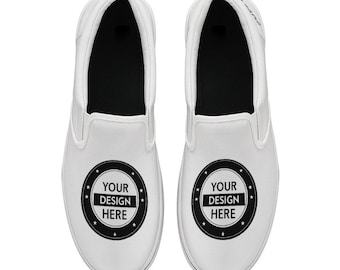 Personalized Slip On Canvas Shoes – Custom Printed Women's Canvas Sneakers