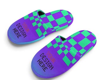 Personalized Kids Cotton Slippers: Custom Photo Non-Slip House Shoes