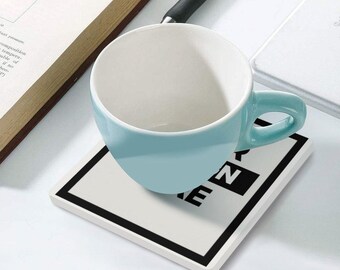 Custom Photo Ceramic Coaster: Personalized UV Printed Drink Coaster