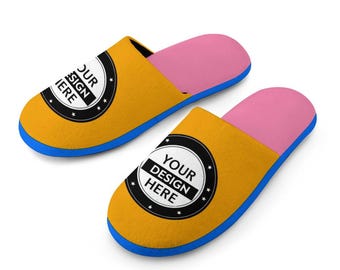 Custom Women's Cotton Slippers: Warm Anti-Slip Indoor House Shoes