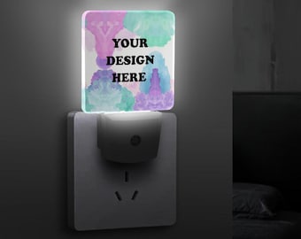 Personalized Photo Night Light: Custom LED Plug-In Lamp with Auto Sensor