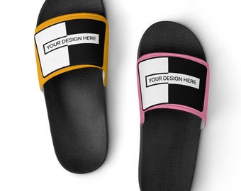 Custom PVC Photo Slippers, Personalized Beach Sandals, Couple Flip Flops