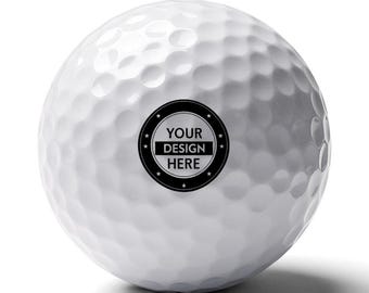 Custom Photo Golf Ball: Personalized Text or Logo Gift