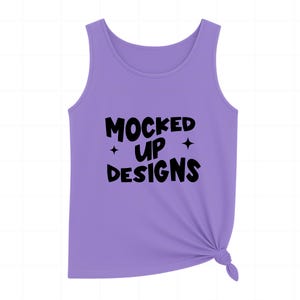 Comfort Colors 9360 Violet Tank Top Mockup, Flat Lay Shirt Mockup for Print on Demand, Comfort Colors Mockups 9360 Mockup Bundle