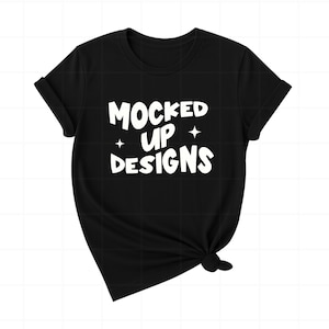 Gildan 64000 Black T-Shirt Mockup, Gildan Flat Lay 64000 Bundle, G640 New Shop Bundle, Minimal Simple Basic Background, POD Shirt Display