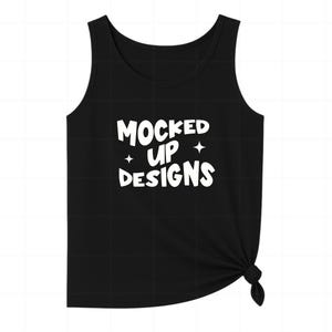 Comfort Colors 9360 Black Tank Top Mockup – Black Flat Lay Shirt Mockup for Print on Demand, Comfort Colors Mockups ,9360 Mockup Bundle