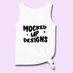 Comfort Colors 9360 White Tank Top Mockup – White Flat Lay Shirt Mockup for Print on Demand, Comfort Colors Mockups,9360 Mockup Bundle