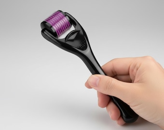 Rodillo dérmico de 0,5 mm para rostro y cabello / Herramienta de microagujas para el cuidado de la piel