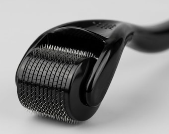 Rodillo dérmico de 0,5 mm para rostro y cabello / Herramienta de microagujas para el cuidado de la piel / Crecimiento del cabello y la barba