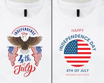 Bandera patriótica estadounidense PNG y SVG: Diseño de camiseta del 4 de julio (descarga digital)