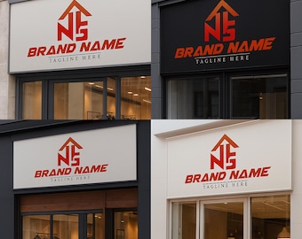 Diseño de logotipo personalizado: Kit de marca empresarial moderno y minimalista