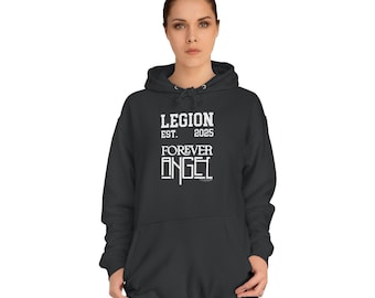 Legion Forever Angel® College Hoodie Est. 2025 Unisex by Mark Anthony Gable®