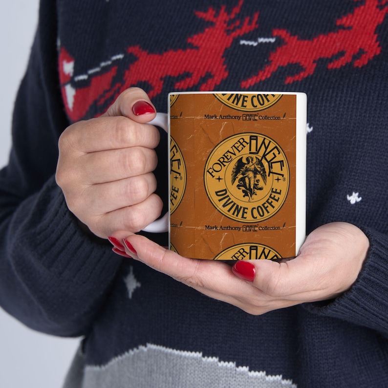 Forever Angel Ceramic Coffee Mug: Divine Legend, Mark Anthony Gable Collection (11oz, 15oz) image 1
