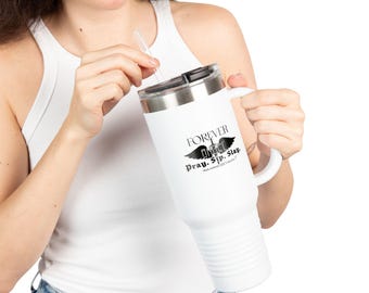 Pray Sip Slay Insulated Travel Mug: 40oz Stainless Steel