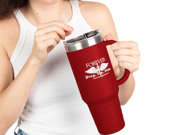 PRAY. SIP. SLAY. by Mark Anthony Gable® Collection Forever Angel® Insulated Travel Mug, 40oz
