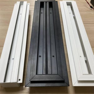 Custom Linear Air Diffuser | Bespoke HVAC Vent Cover | Any Length & Width | Modern Perforated Design