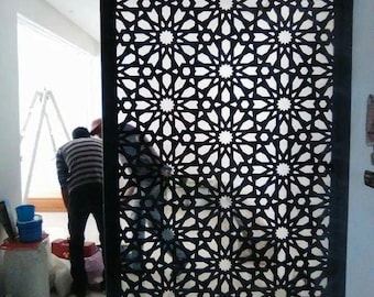 Divisori in metallo personalizzati / Schermi per la privacy moderni / Scegli la tua dimensione, colore e motivo