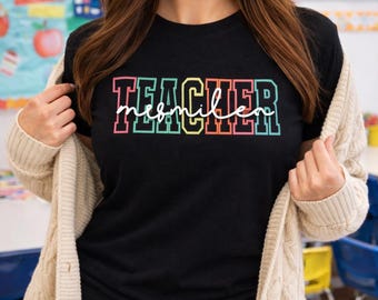 Personalized Teacher Shirt | Custom Teacher Name T-Shirt | Teacher Gift | Back to School Shirt | Teacher Appreciation Gift