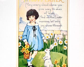 Vintage Embossed Easter Postcard - Whitney Made c.1910-1930