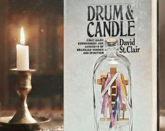 Drum & Candle By David St. Clair Vintage Occult Book Hardcover Pagan Witchcraft