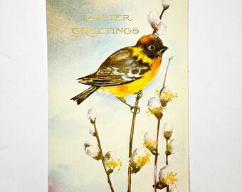 Vintage Embossed Easter Postcard – Whitney Made c.1910-1930