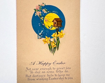 Vintage Embossed Easter Postcard – Whitney Made c.1910-1930