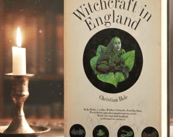 Brujería en Inglaterra, de Christina Hole, libro de tapa dura sobre folclore y ocultismo.