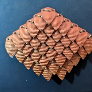 Copperflame Scalemail (single scale) – Gloss Resin Dragon Armor Plates