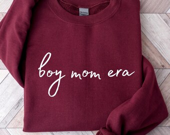 Boy Mom Era Sweatshirt, Gift for Mama, Baby Announcement, New Parent, Mother's Day Gift