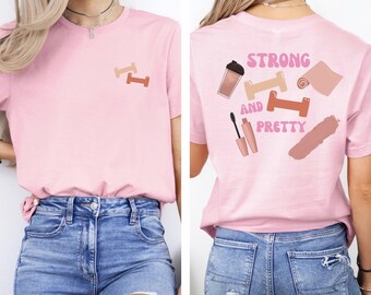 Barbell Gym Shirt: Strong Woman Workout Tee