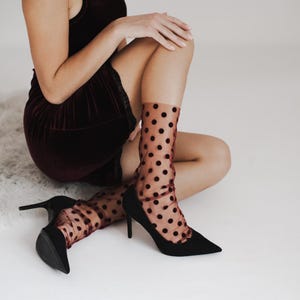 Sheer Burgundy Tights - Etsy
