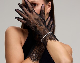 Guanti Lunghi Eleganti In Pizzo Per Donna – Corti O Lunghi, Colore Nero, Perfetti Per Halloween, Matrimoni E Feste