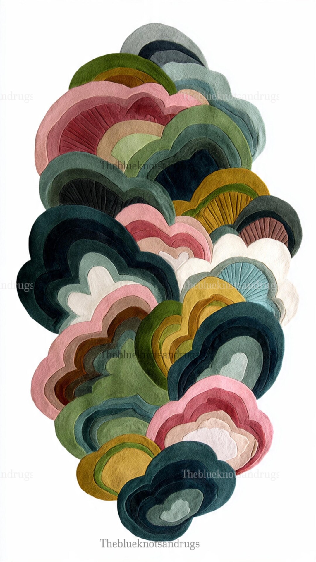 Cloud Shape Rug Cloud Shape Rug: Colorful Plush Embossed Nature Motif - Etsy