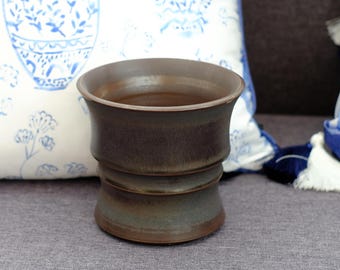 Handgemaakte keramische pot - Ø 13,5 cm, ideaal voor caudexplanten, Ariocarpus, Copiapoa, Agave