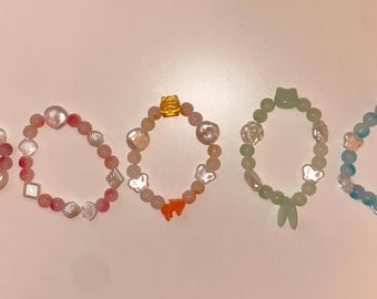 Pastel charmed bracelet