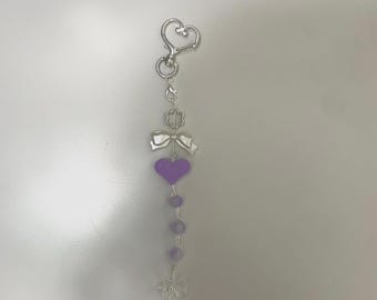 Lilac inspired keychain
