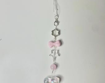 Pink phone charm