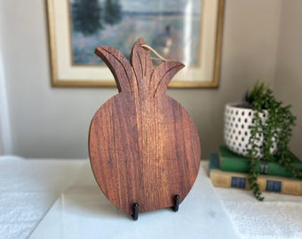 Vintage Ozark Walnutware Ananas Schneidebrett | MCM Holz Servierbrett