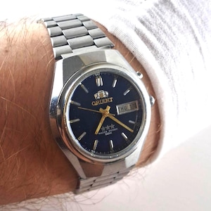Vintage Orient Automatic Watch: Japanese 21 Jewels Stainless Steel